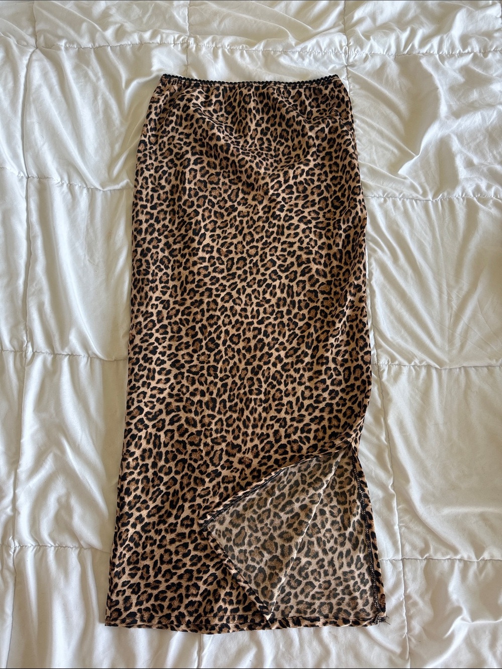 Ces Femme Leopard Print Maxi Skirt in Brown and Black